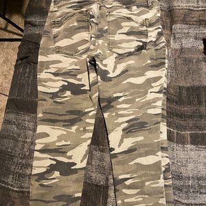 Express Jeans Ankle Legging - Mid Rise - 10R - ankle zipper camoflauge